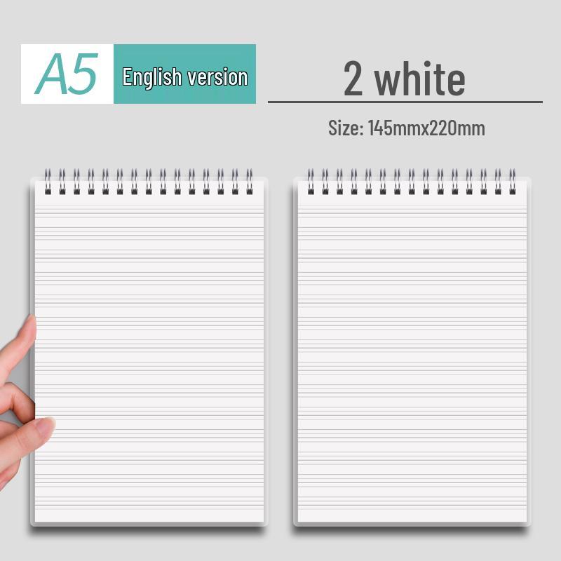 

B5 Spiral Notebook with Transparent Cover - Small Grid Graph Paper