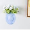 Silicone Small Vase Living Room Decoration Wall Sticker Cute Trumpet Flower Arrangement Cultivation Flower Pot Net Ornament