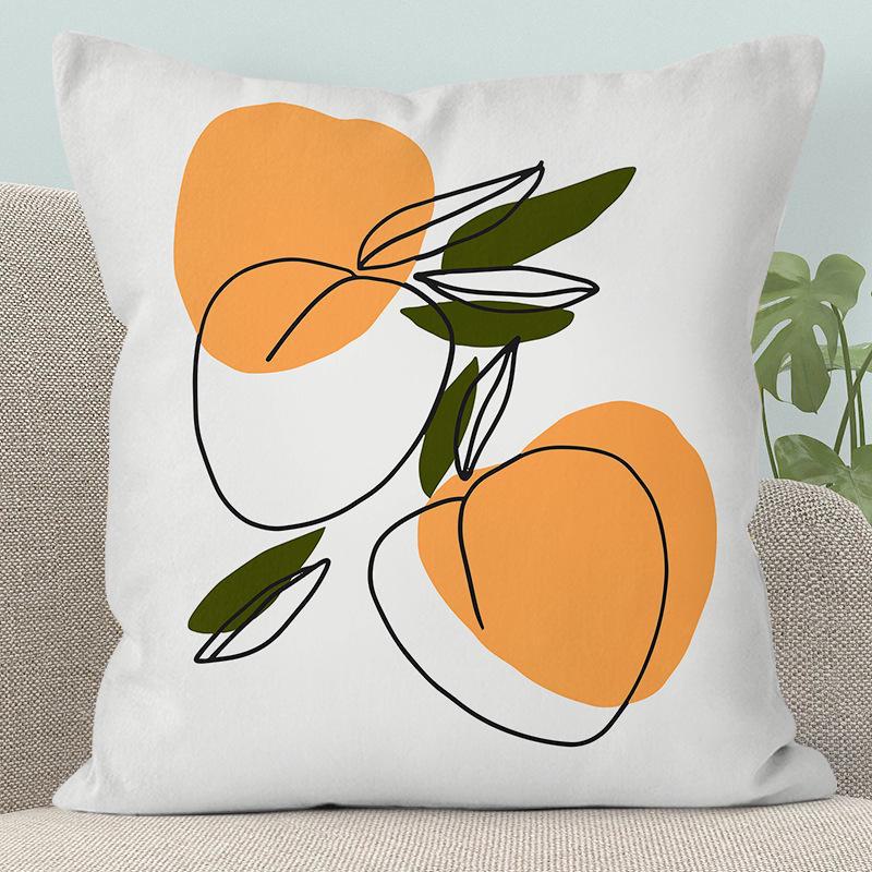 Modern Abstract Character Pillow - Removable, Washable Cushion for Sofa or Bed