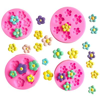 Třešňový květ Růže Sedmikráska Květ Silikonová forma Pomůcky na výrobu cukroví Pryskyřice Forma na pečení košíčků Fondant Pomůcky na zdobení dortů