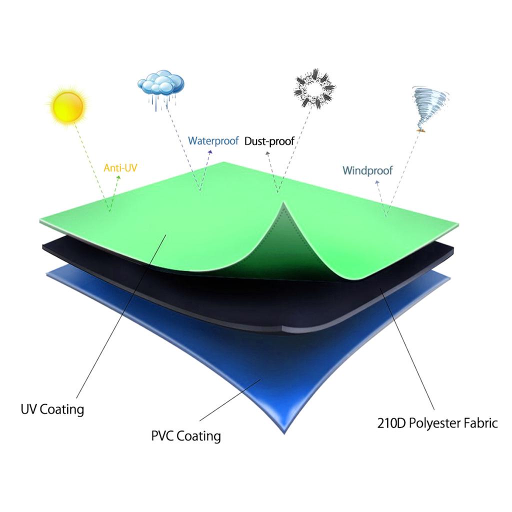 Paragraf Husă stivuită pentru scaune de terasă, impermeabilă, pentru exterior, pentru mobilier de grădină. Husă universală, înlocuire ieftină