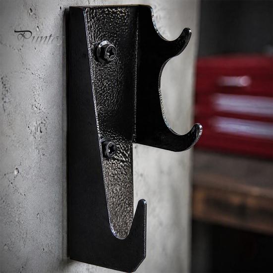 Heavy Duty Garage Hook Chainsaw Holder Wall Mount Hanger, Metal Storage Rack with Contoured Vertical Bracket Cradle, for Garage, Workshop & Tool Shed,
