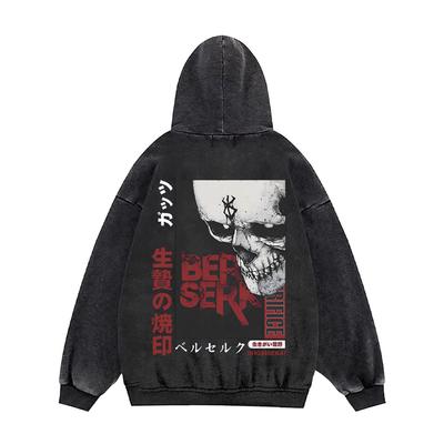 Jaro Podzim Berserk Anime Mikiny Pánské Dámské Gotické Manga Mikiny s Kapucí Ležérní Mikiny Vintage Streetwear Pánské Oblečení