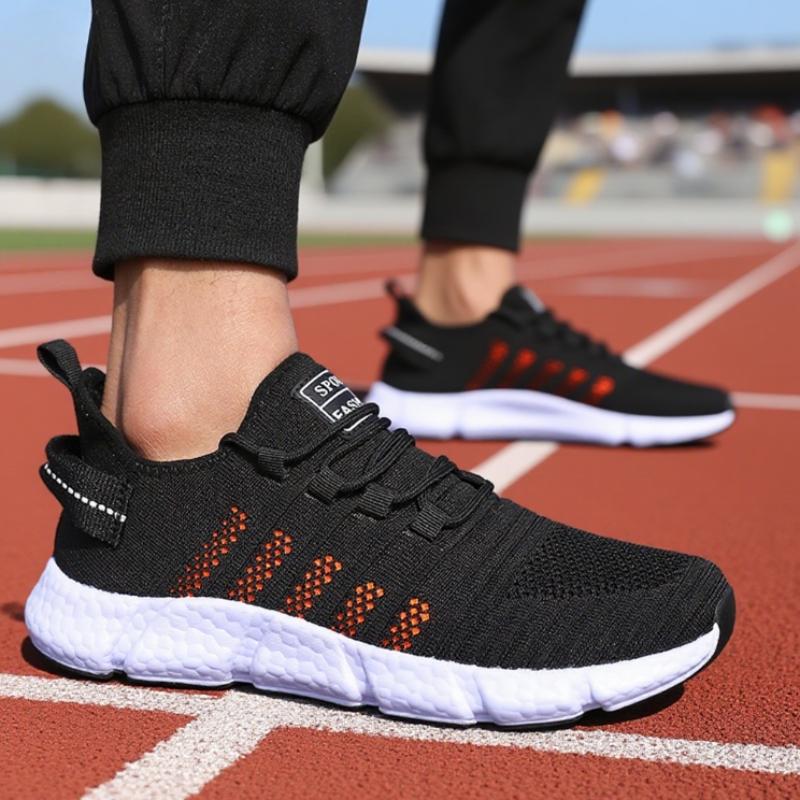 Men's Running Shoes Summer Soft Soled Cushioned Breathable Casual Shoes 2025 Fashion Forward Outdoor Non-Slip Exercise Sneakers