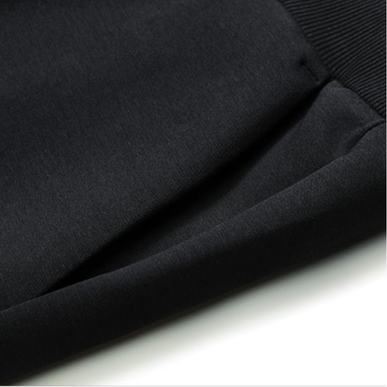 Fila Solid Knit Straight Leg Sports Pants Men Bottoms Black F61M148604FBK