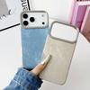 Vintage Kovbojská Látka Měkký Nárazuvzdorný Kryt na Telefon Pro iPhone 17 Air 16 15 14 13 12 11 Pro Max Plus Luxusní Retro Džínové Brnění