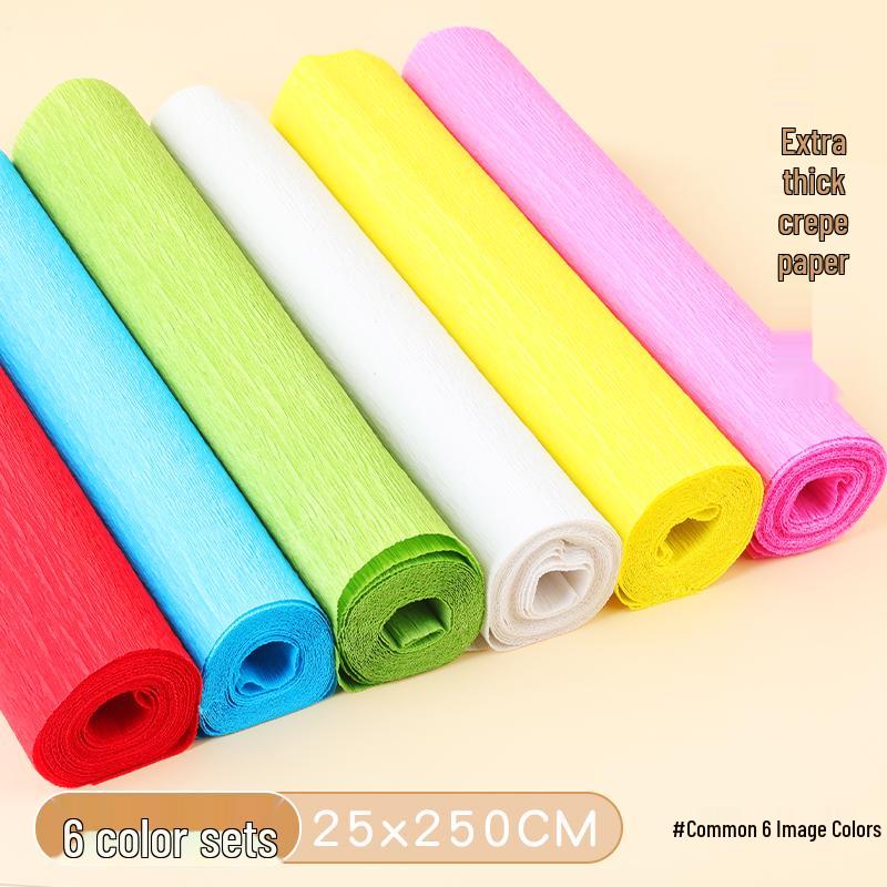 Thick Green Crepe Paper for DIY Handmade Floral Art and Rose Crafting