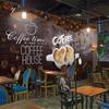 Wallpaper 3d Photo Mural Hand-Painted Coffee Decorative Painting Background Wall Mural 3d Wallpaper