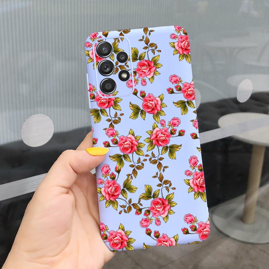 For Samsung Galaxy A23 Case SM-A235F Beautiful Girls Flowers Soft Silicone Case For Samsung A23 A 23 Back Cover GalaxyA23 Fundas