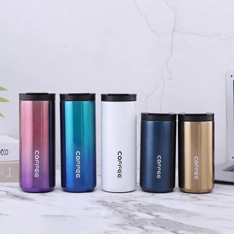 350ml/500ml Podwójny stal nierdzewna 304 Kubek do kawy Szczelny kubek termiczny Kubek termiczny Podróżny kubek termiczny Butelka na wodę na prezenty