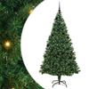 Artificial Christmas Tree with 300 LEDs and Stand Green 210 Cm