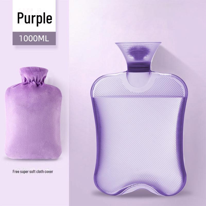 Jiletang Hordozható Plüss Melegvizes Palack - Szivárgásmentes, Hosszú ideig tartó Melegség Kézre és Hasra