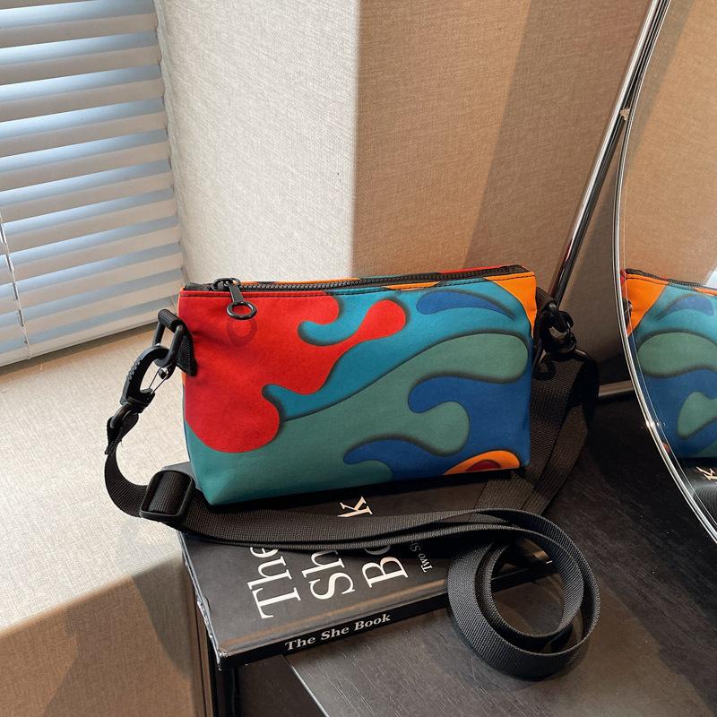 

Color lightweight cloth bag women s new niche versatile shoulder messenger bag casual mobile phone bag small square bag разноцветный