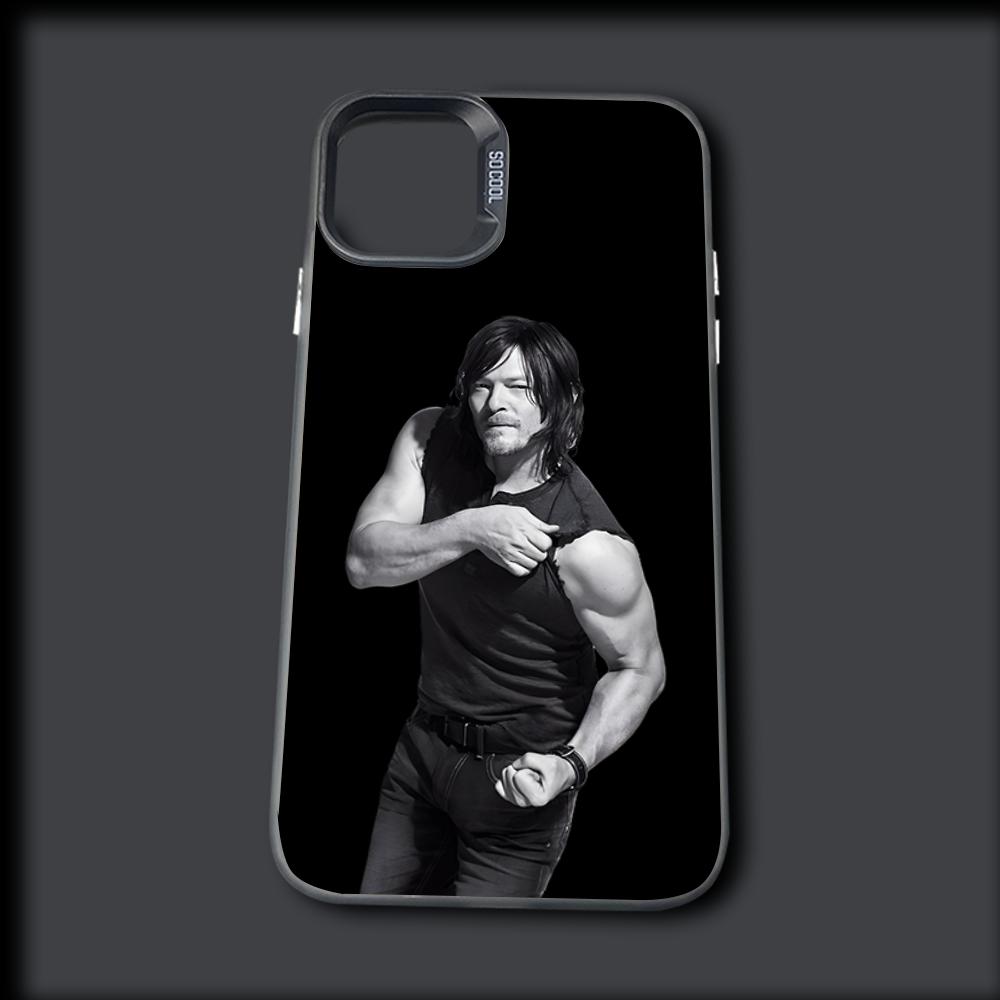 Dead D-Daryl Dixon Phone Case For iPhone 16,15,14,13,12,11,Mini,Pro,MAX Gray Drop Matte Shockproof Soft Cover