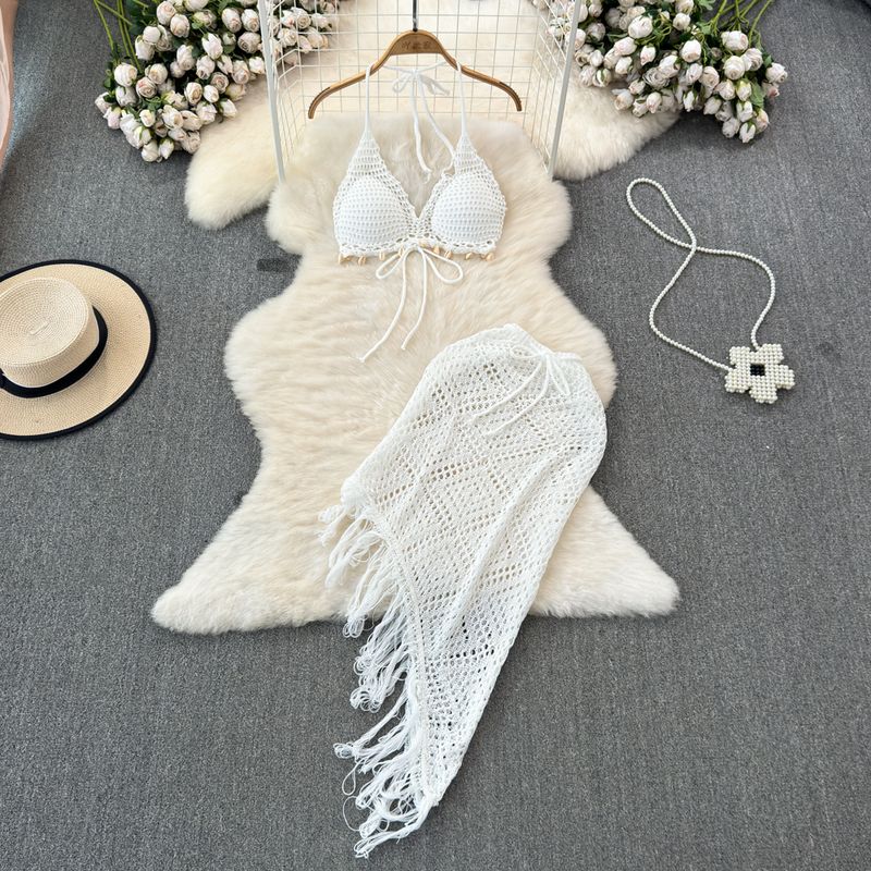 Seaside Vacation with Chest Pad High Waist Hip Bag Fashion Suit