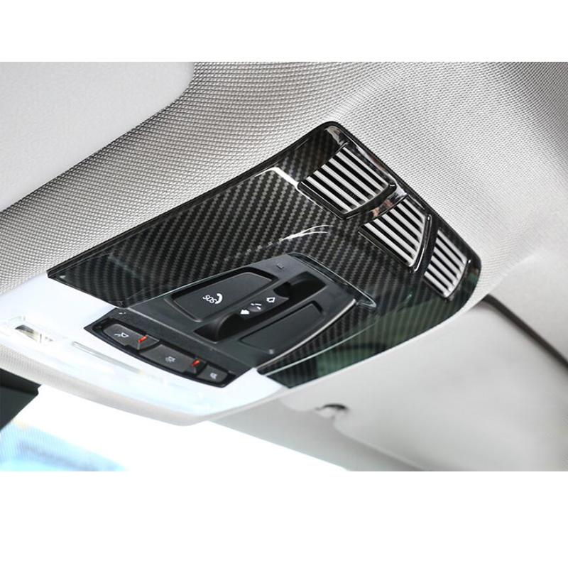 For BMW 1 2 3 4 Series F20 F22 F30 F36 13-19 Carbon Fiber Color Front Reading Light Lamp Panel Cover Trim Car Interior