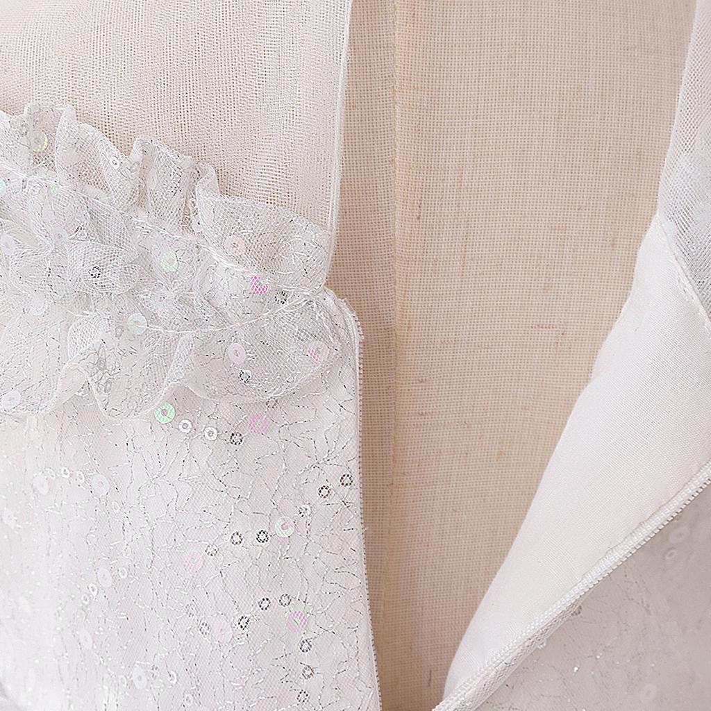 Abito da Bambina Abito Elegante di Alta Gamma Design Ricamo di Pizzo Danza sul Piano Matrimonio Damigella d'Onore