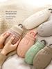 FaSoLa Small Hot Water Bag Baby Belly Water Injection Small Dysmenorrhea Hot Water Bag for Girls Silicone Mini Heattech