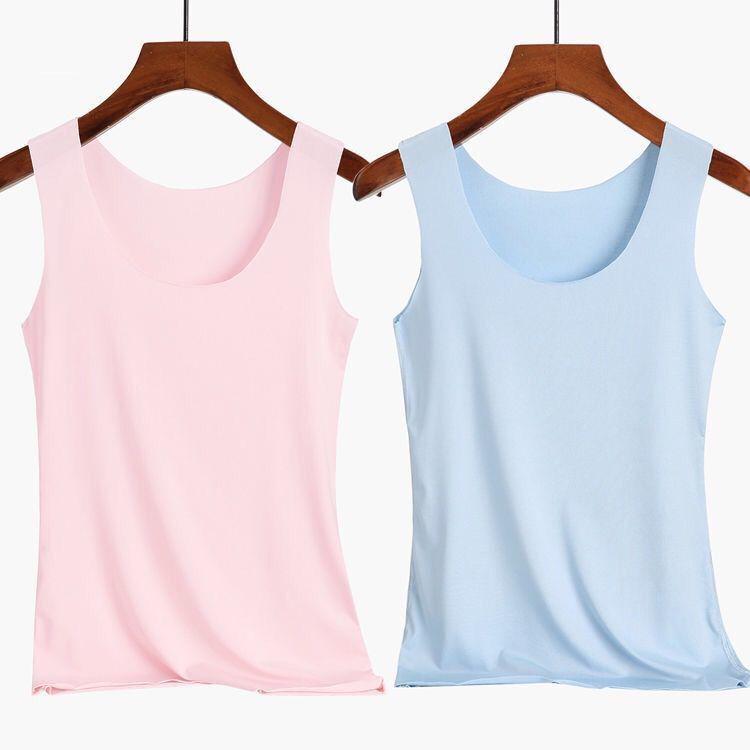 Women's Seamless Slim-Fit Modal Camisole – Plus Size Solid Color Spring/Summer Outerwear Base Layer