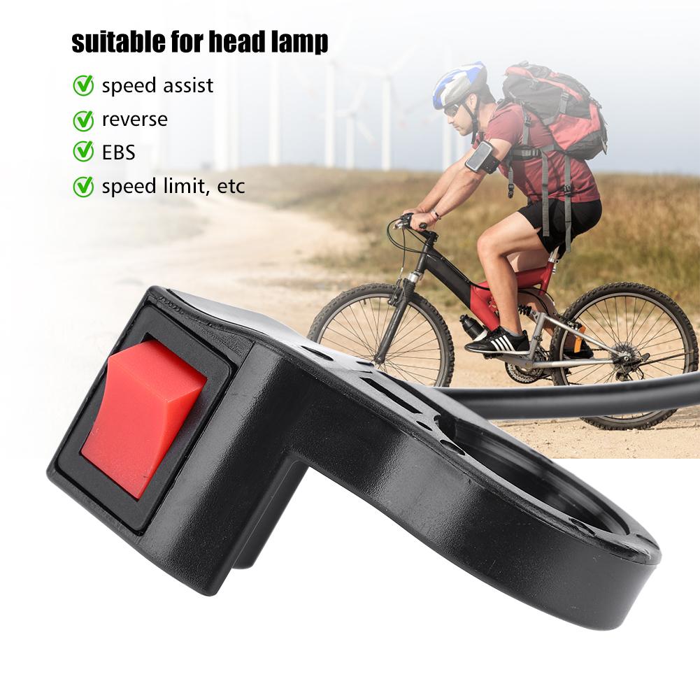 Electric Bike Ebike Scooter Handlebar Mounted Universal On/Off Rocker Switch For Head Lamp