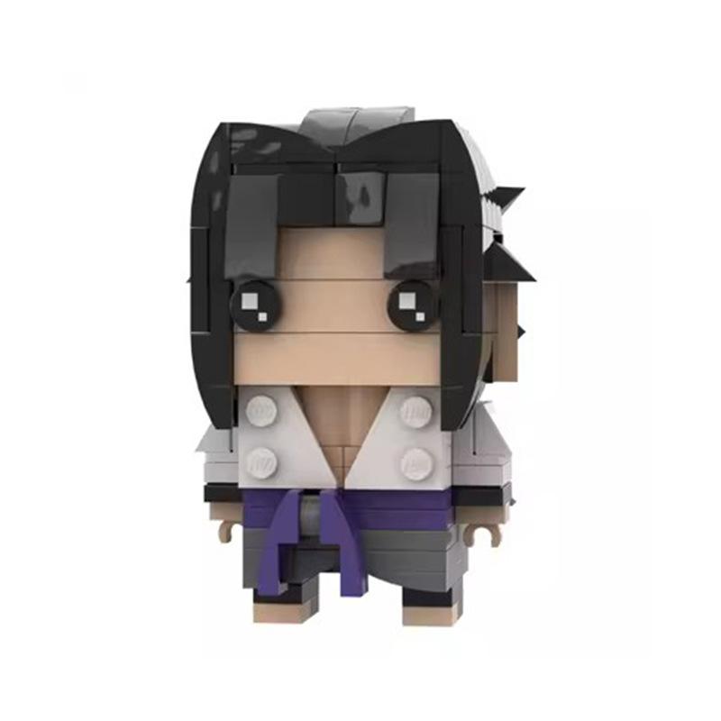 Building Block Compatible With Small Particle Naruto Square Head Kakashi, Sai, Naruto, Konoha Set