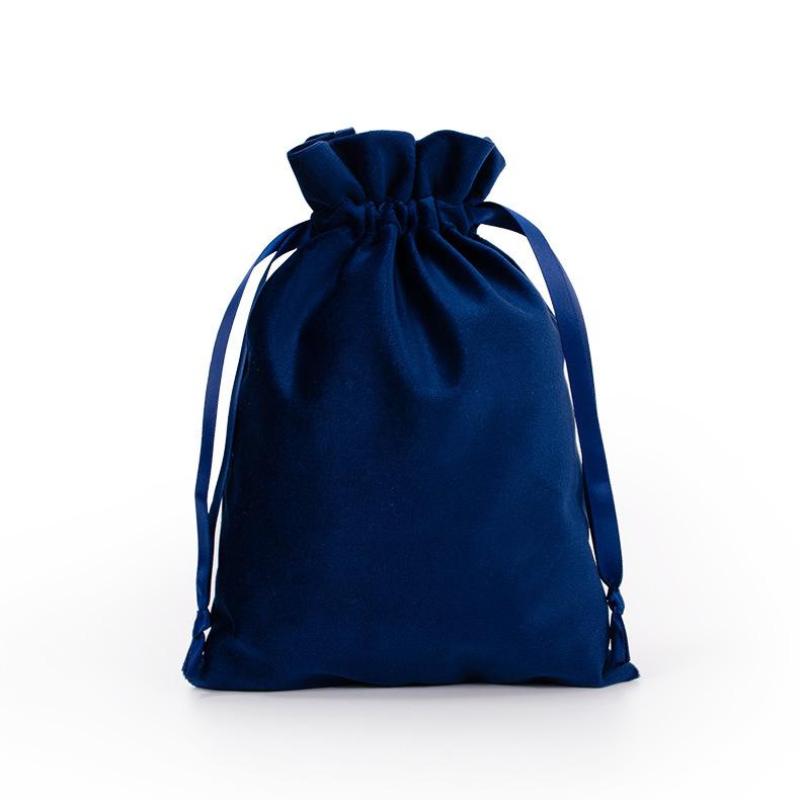 Luxury Velvet Drawstring Pouch Jewelry Storage Gift Wrapping Bag Reusable Dust-proof Bags for Party Favor Wedding Gift