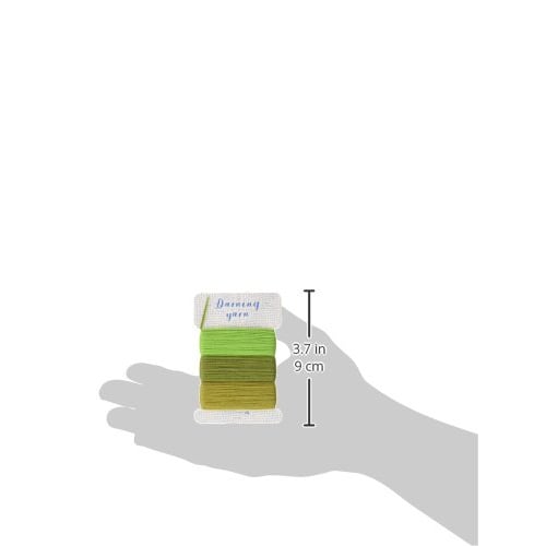 Clover Darning Thread Green Type Each Approximately 16m Roll CL57-215