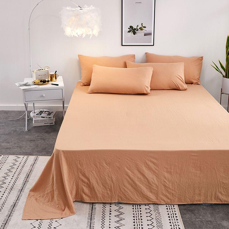 Flat Sheet Soft Skin-friendly Washable Bedspread Simple Protector Dust-proof Students Bedding Fitter Mattress Cover Comfortable
