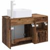 Bathroom Furniture Set 2 pcs Reclaimed Wood Engineered Wood