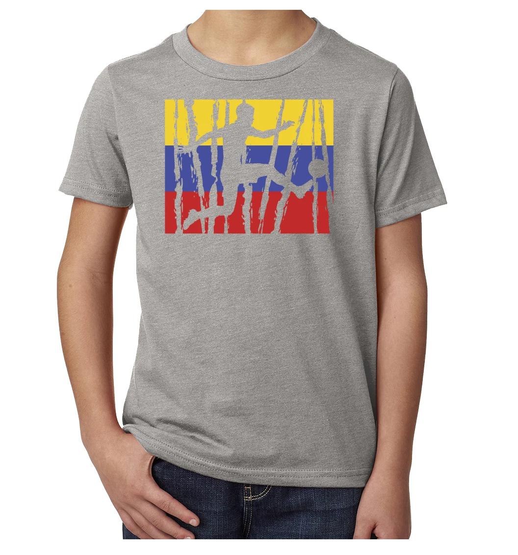 Colombian Soccer Pride Tee, Colombian Flag shirt, youth Soccer Shirt S