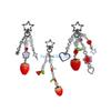 HX6F Multicolor Phone Lanyard Lovely Strawberry Pendant Keychain Anti-Lost Phones Chains Cellphones String Straps Accessory