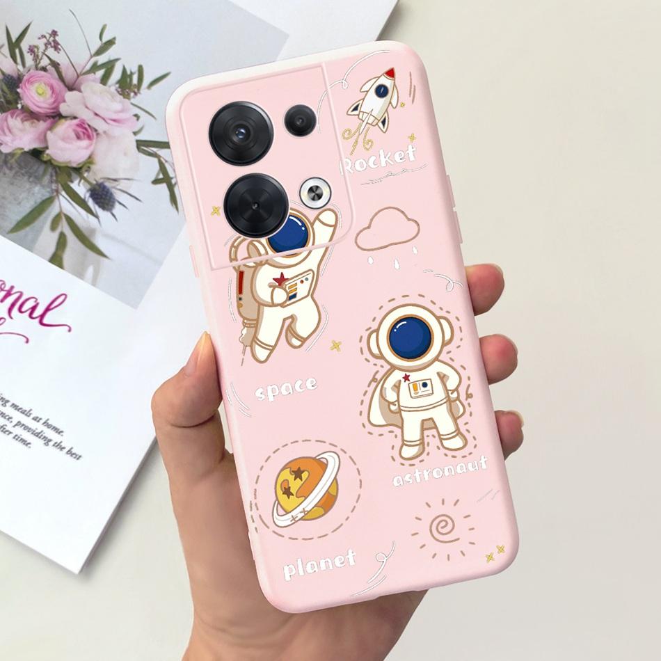 For OPPO Reno8 CPH2359 Case Reno8 Pro CPH2357 Reno 8 8Pro 5G Lovely Cartoon Candy Color Soft Silicone TPU Phone Back Cover