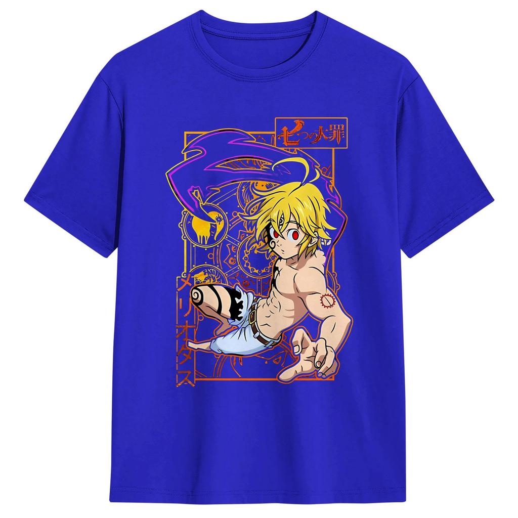 The Seven Deadly Sins Anime T Shirt Summer  Cotton T Shirts For Unisexs Casual Tshirt Short Sleeve YK Funny Tees