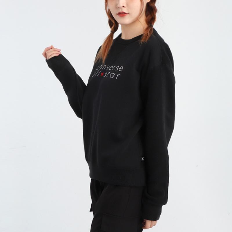 (WMNS) Converse All Star Sweater Asia Sizing 'Black' Women's 10019801-A01