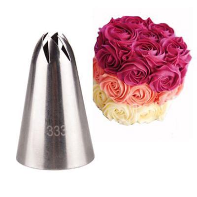 Large Rose Cream Icing Piping Nozzle Stainless Steel Pastry Tips Nozzle