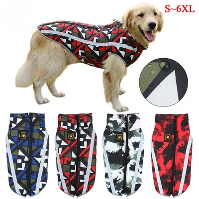 Dog Jacket Large Breed Dog Coat Waterproof Reflective Warm Winter Clothes for Big Dogs Labrador Overalls Chihuahua Pug Clothing