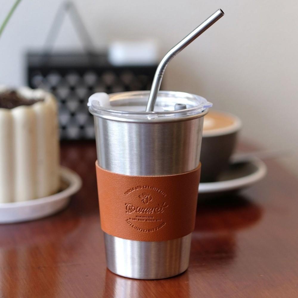 with Straw Coffee Cup Durable Travel Mug New Water Cup  Outdoor