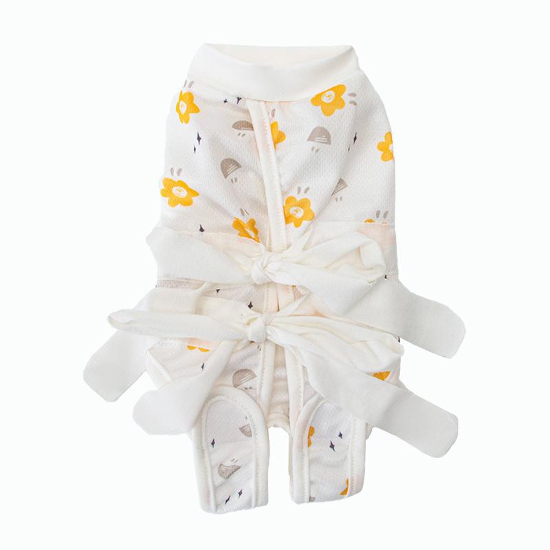 New Cat Neuter Suit Full of Ribbons Weaning Suit, Post-operative Suit Anti-licking Summer Pet Cat and Dog Thin Cat Clothes