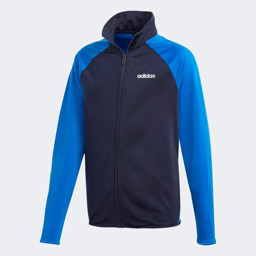 Adidas B ESSENTIALS Tricot Training Jacket and Pants Size 150 Legend Tracksuit, Jersey, Set, (145-155cm), FTN26, Ink/Blue