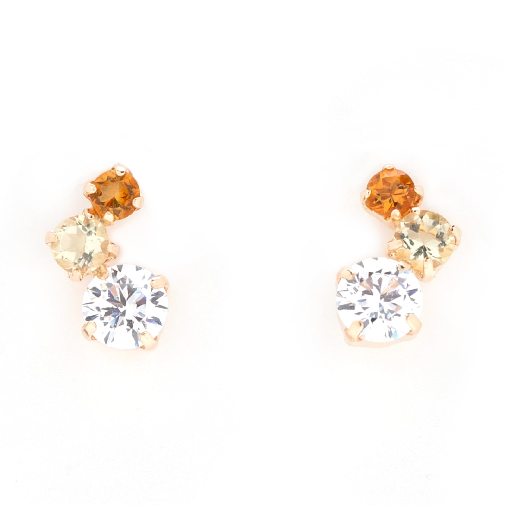 

ESTELLE [Official] Women s Earrings, 10K Yellow Gold with Cubic Zirconia, 0222-9374-0019-0000