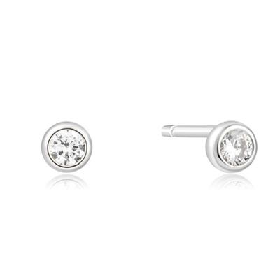 ANIA HAIE Solitaire Cubic Zirconia 925 Silver Stud Earrings E059-03H