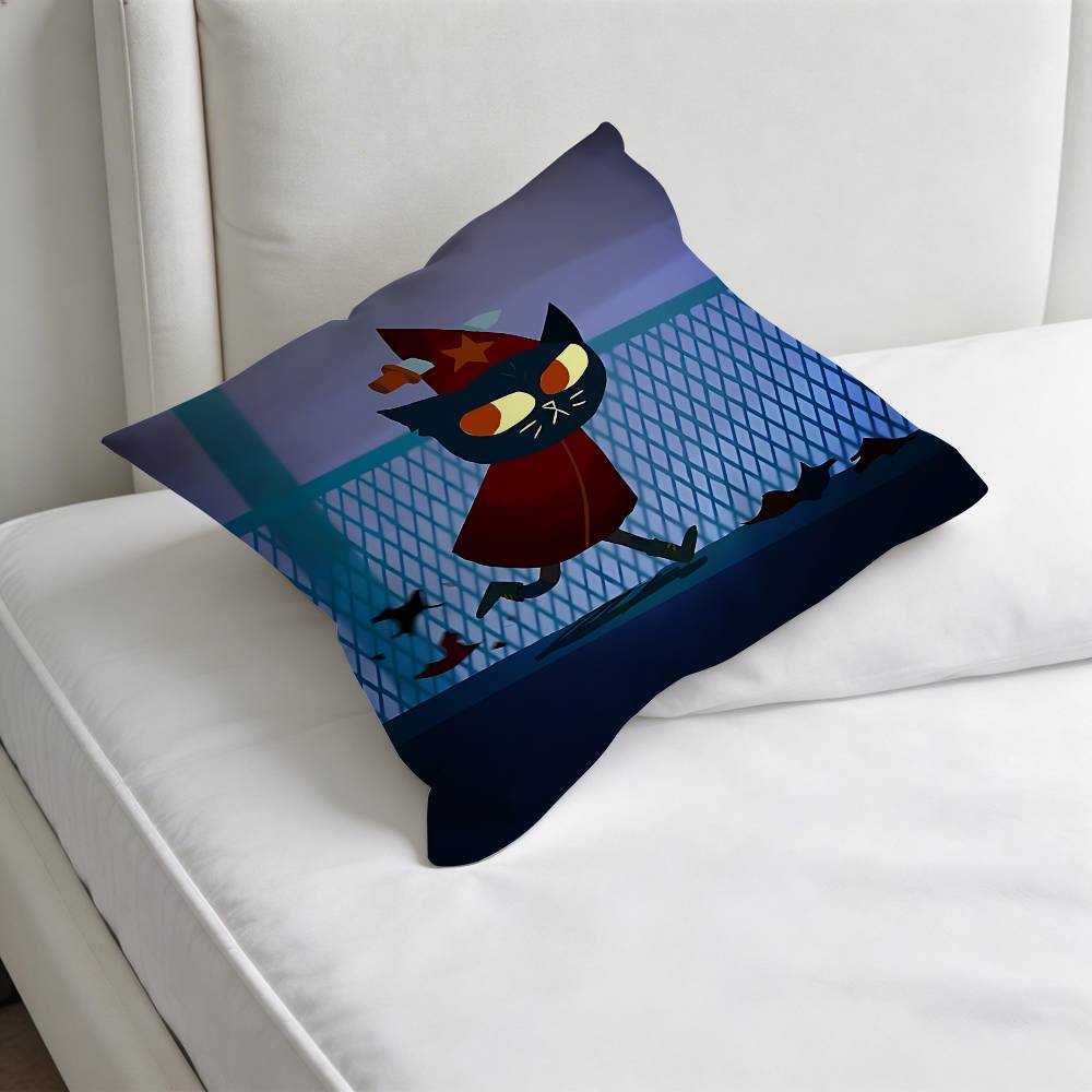 NNight In The WWoods Cool Fashion Square Pillow Case Durable Throw Pillow Cover for Sofa Couch Chair