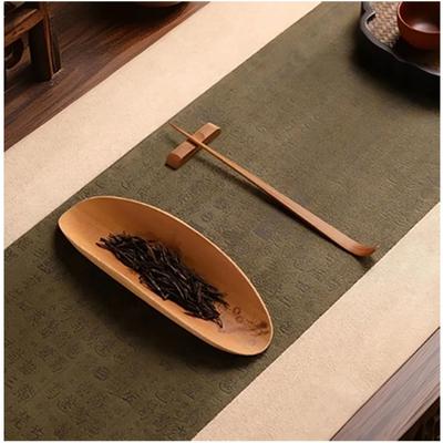 Bamboos Teas Set 3Pcs Traditional Chinese Ceremony Tool For Measuring And Serving Teas With Natural Carved Design Smooth Polished Fronts