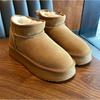 Clearance special leather thick-soled snow boots for women, winter new velvet warm snow boots for women