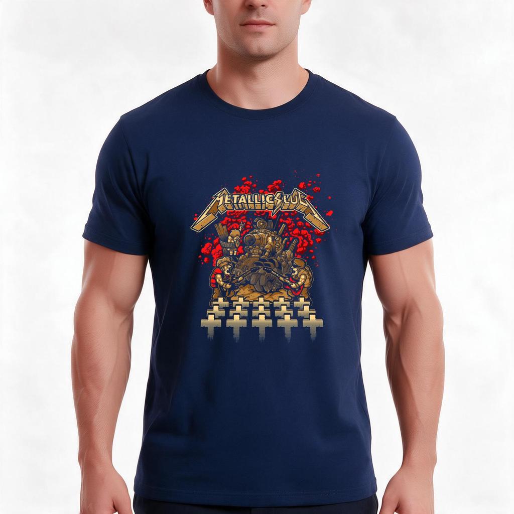 Metal Musician Guitar Tshirt Summer Casual Cotton Tee Oversized Streetwear Tops Vintage Graphic Print Unisex Unisex Unisex