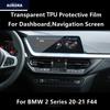 For BMW 2 Series 20-21 F44 Dashboard,Navigation Screen Transparent TPU Protective Film Anti-scratch Repair Film AccessoriesRefit