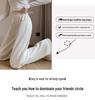 Maternity Banana Pants: 2024 Spring/Autumn Drapey, Floor-Length, Wide-Leg Sweatpants for Active Moms