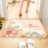Imitation cashmere bathroom floor mat toilet toilet toilet door absorbent foot mat household quick-drying carpet