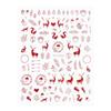 Nail Stickers Christmas Series Nails Red Elk Snowflake Tree 3D Nail Decals