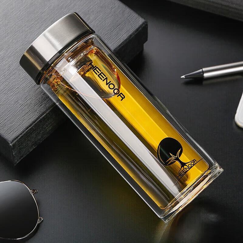 Heenoor Double-Layer Glass Tea Infuser Cup 310ML